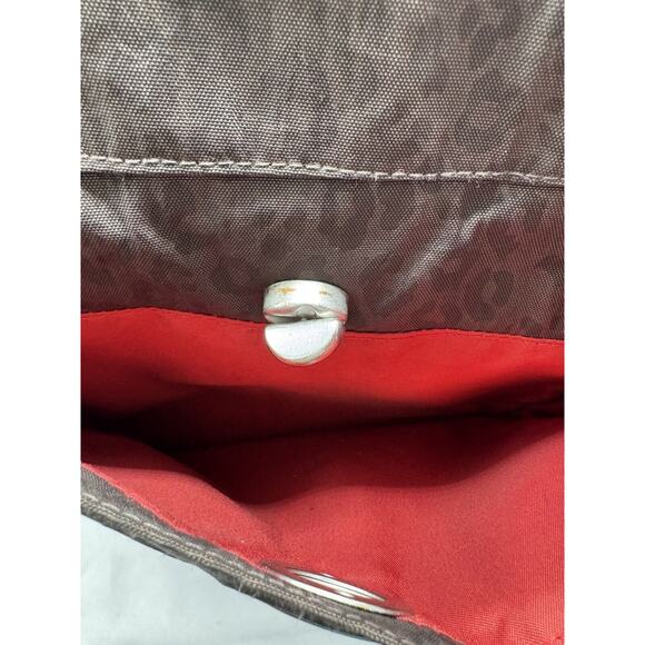 Baggallini All Around Tote Brown Animal Print Lightweight Waterproof - Picture 8 of 16